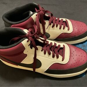 Nike Red and Black Sneakers Classic Design